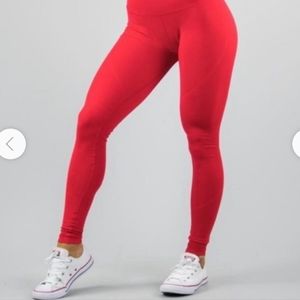 Alphalete OG Revival Leggings! Fire Engine Red Size S